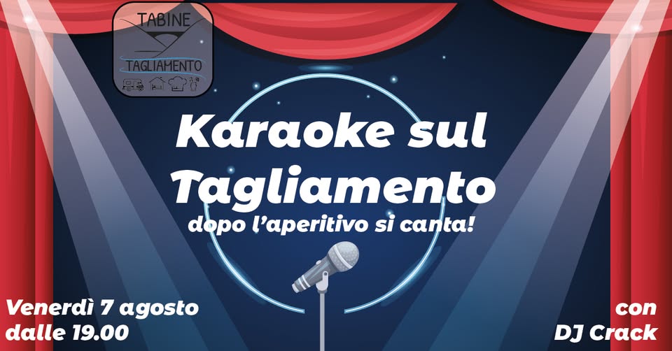 🎤 𝗞𝗔𝗥𝗔𝗢𝗞𝗘 𝗦𝗨𝗟 𝗧𝗔𝗚𝗟𝗜𝗔𝗠𝗘𝗡𝗧𝗢! 🌊 - EventiFVG.it