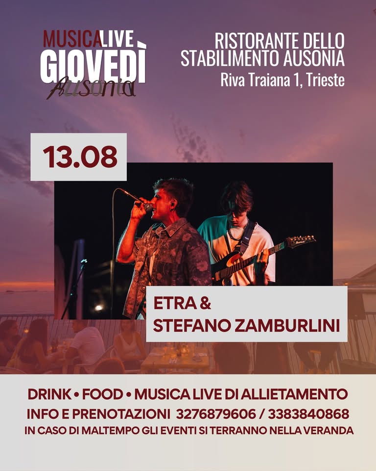 Giovedì Live 13/08 - Giovedì Live 13/08 - EventiFVG.it