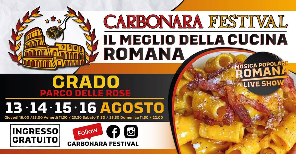 CARBONARA FESTIVAL GRADO - CARBONARA FESTIVAL GRADO - EventiFVG.it