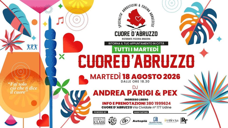 ❤️ CUORE D’ABRUZZO ❤️ Martedì 18 Agosto ❤️ FAI SOLO CIÒ CHE TI DICE IL CUORE