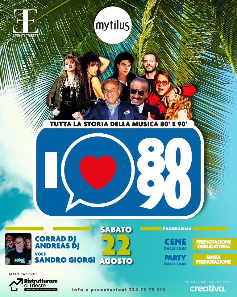 I❤️80/90… MYTILUS CAPITOLO QUARTO! - EventiFVG.it