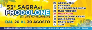 🌟 SAGRA DI PRODOLONE 2026 🌟 Dal 20 al 30 agosto📍 Prodolone – San Vito al Tagliamento (PN)