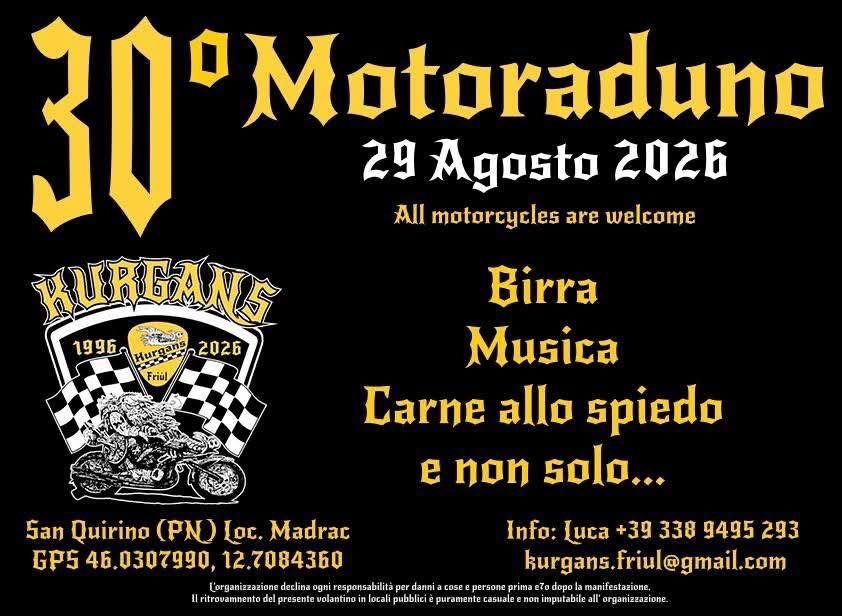 30º Kurgans motoraduno - EventiFVG.it