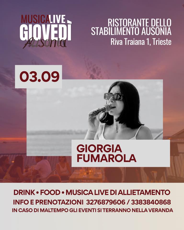 Giovedì Live 03/09 - Giovedì Live 03/09 - EventiFVG.it