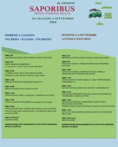 Domenica 6 settembre: Saporibus tra storia medievale e i 50 anni dal Terremoto ad Attimis