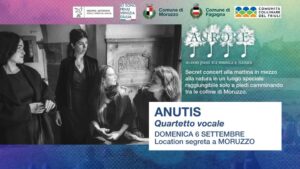 Secret concert: Anutis – quartetto vocale