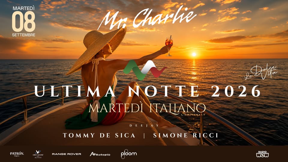 MARTEDI' ITALIANO - Ultima Notte 2026 - EventiFVG.it