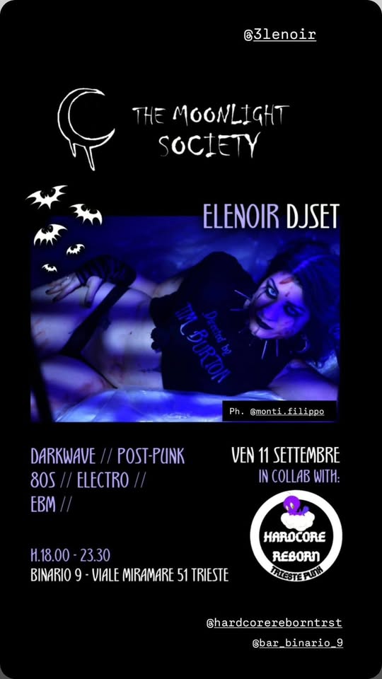 Elenoir DJset 🦇 Binario 9 - Elenoir DJset 🦇 Binario 9 - EventiFVG.it