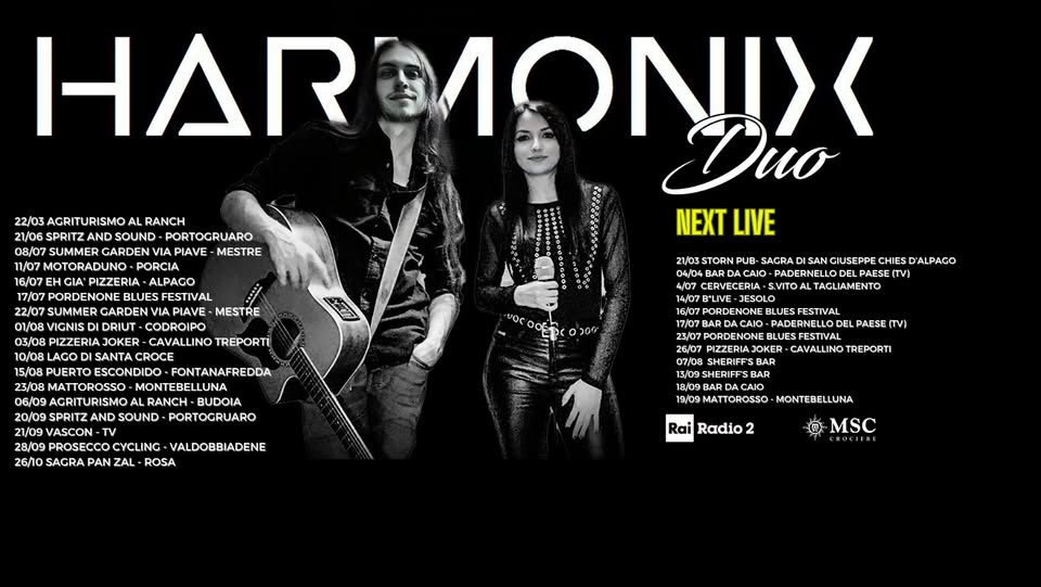 HARMONIX DUO LIVE @BAR DA CAIO - PAESE TV - EventiFVG.it