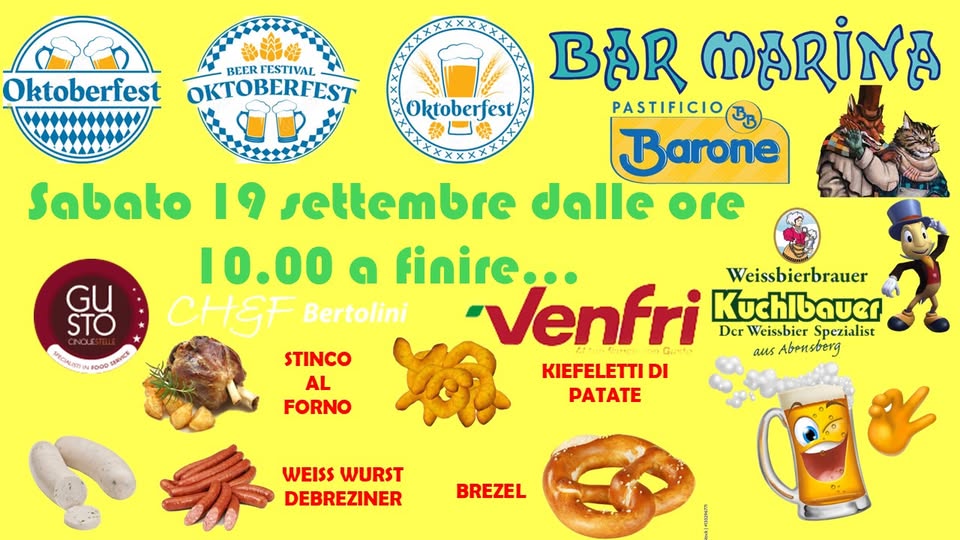 OKTOBERFEST 2026 AL BAR MARINA DA FULVIO - EventiFVG.it