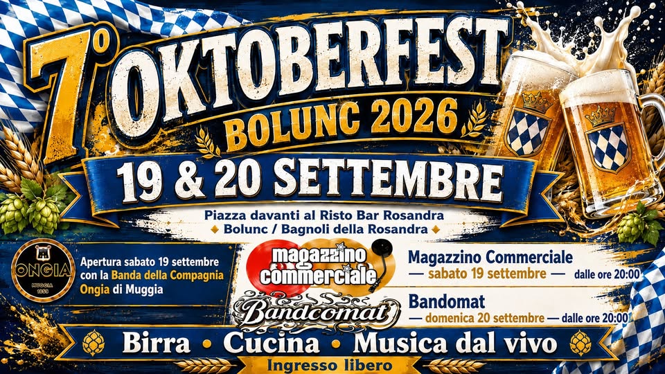 7° OKTOBERFEST BOLUNC 2026 | 19 & 20 SETTEMBRE - EventiFVG.it