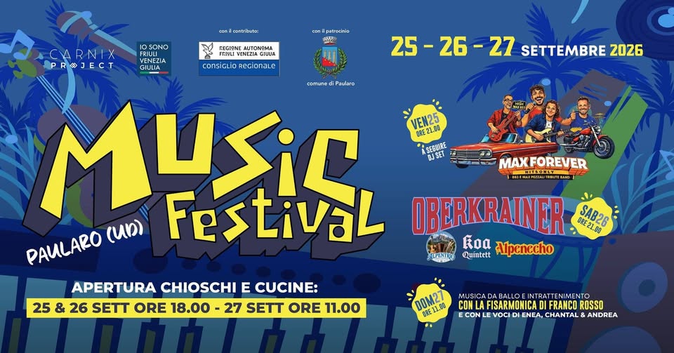 PAULARO MUSIC FESTIVAL - PAULARO MUSIC FESTIVAL - EventiFVG.it