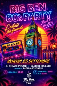 Big Ben party 80’s summer!🤩