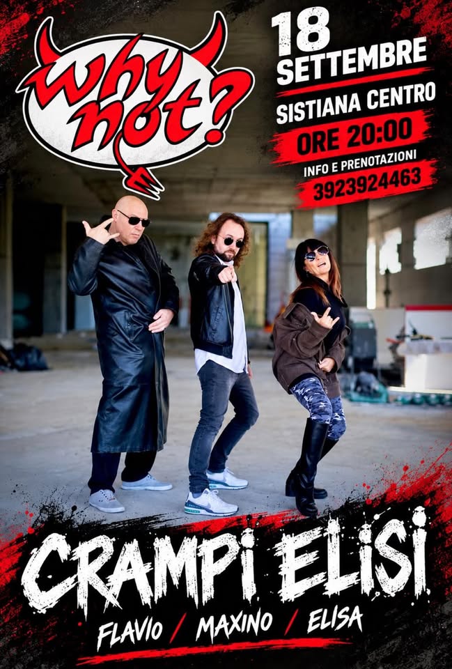 CRAMPI ELISI LIVE al Why Not di Sistiana Centro - EventiFVG.it