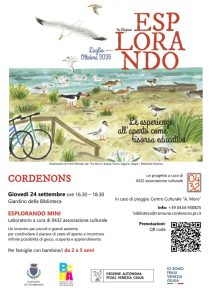 A Cordenons ESPLORANDO MINI laboratorio per bambini