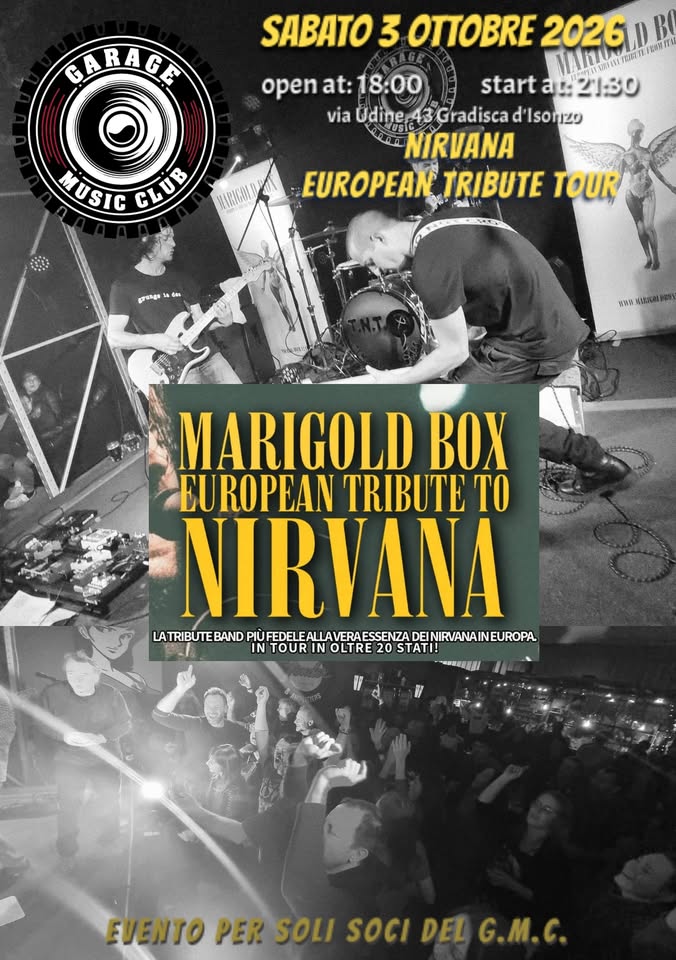 MARIGOLD BOX - EUROPEAN TRIBUTE TO NIRVANA - EventiFVG.it