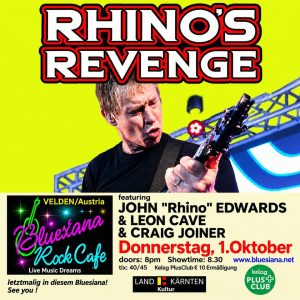 Rhino’s Revenge – Bluesiana Rock Cafe, Velden am Worthersee, Austria