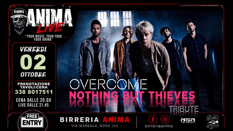Overcome - Nothing But Thieves tribute @๐๐๐๐๐ (๐๐๐ง๐+๐๐ข๐ฏ๐) - Overcome - Nothing But Thieves tribute @๐๐๐๐๐ (๐๐๐ง๐+๐๐ข๐ฏ๐) - EventiFVG.it