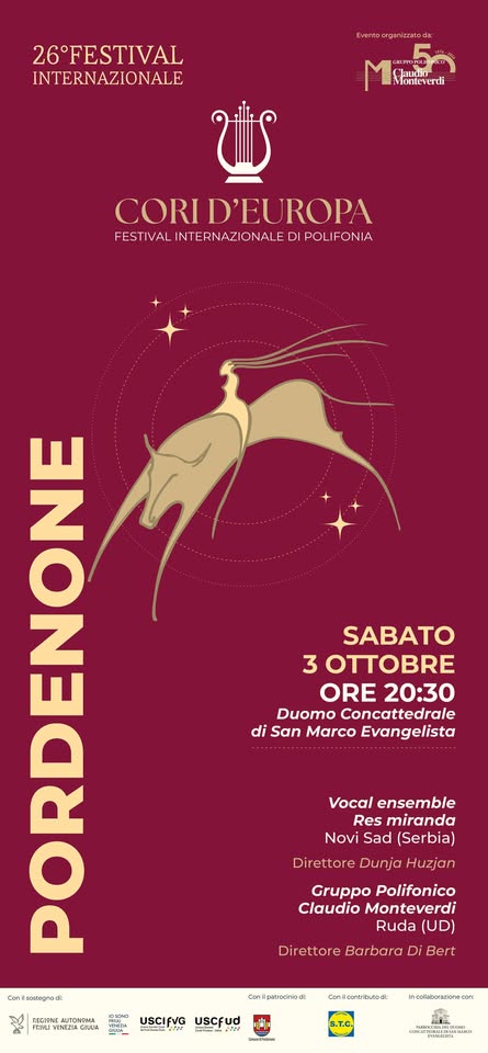 Festival Cori D'Europa - Concerto per la 26a Edizione - Festival Cori D'Europa - Concerto per la 26a Edizione - EventiFVG.it