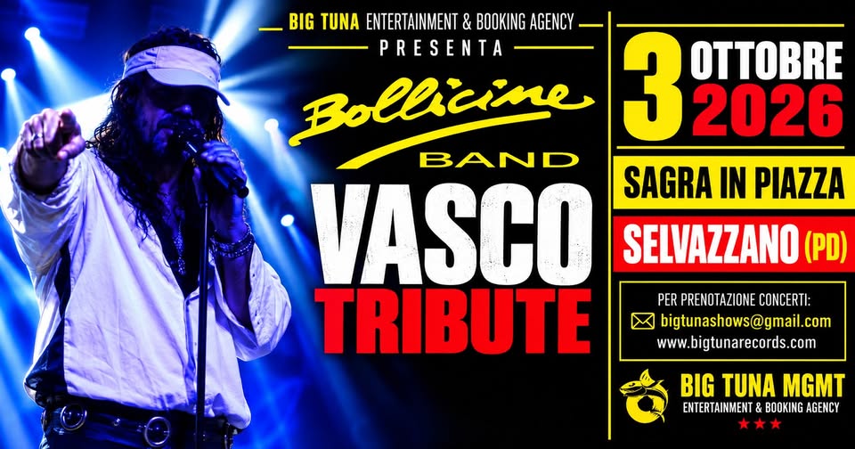 Bollicine tributo Vasco Rossi live in piazza Selvazzano (PD) - Bollicine tributo Vasco Rossi live in piazza Selvazzano (PD) - EventiFVG.it