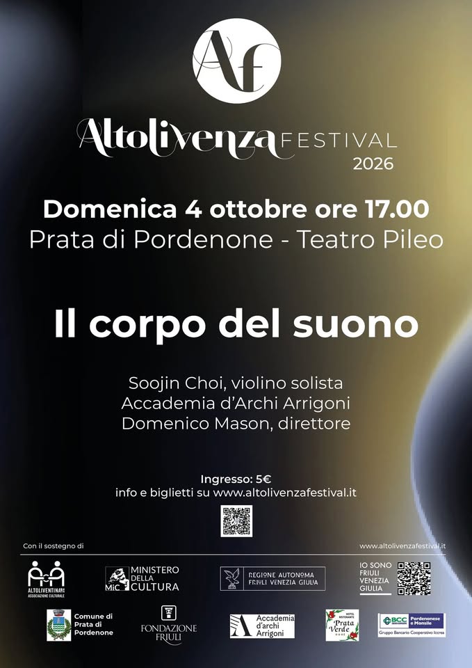 A Prata Altoliventina presenta Il corpo del suono Musiche di Mozart, Čajkovskijy, Ravel - EventiFVG.it