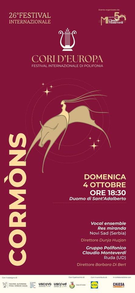 Festival Cori D'Europa - Concerto per la 26a Edizione - Festival Cori D'Europa - Concerto per la 26a Edizione - EventiFVG.it