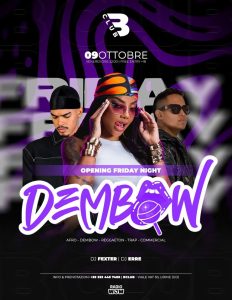 Dembow – 09 Ottobre 2026 – B Club
