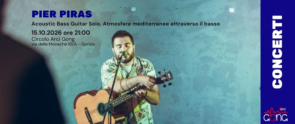 Pier Piras - Acoustic Bass Guitar Solo live @Circolo Arci Gong - Pier Piras - Acoustic Bass Guitar Solo live @Circolo Arci Gong - EventiFVG.it