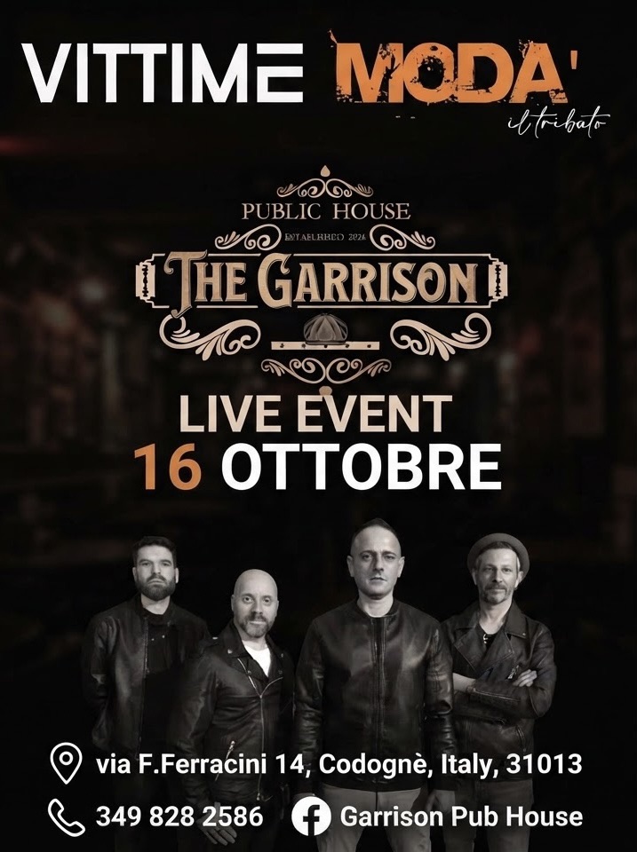 VITTIMEMODA'@GARRISONPUBHOUSE - VITTIMEMODA'@GARRISONPUBHOUSE - EventiFVG.it