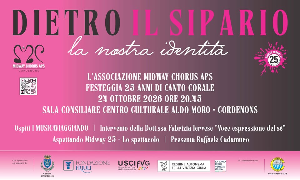 A Cordenons per il festival magredimusica Dietro il sipario – la nostra identità - EventiFVG.it