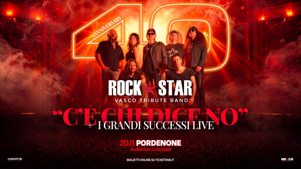 "C'E' CHI DICE NO" ROCK STAR VASCO TRIBUTE BAND - AUDITORIUM CONCORDIA PORDENONE - "C'E' CHI DICE NO" ROCK STAR VASCO TRIBUTE BAND - AUDITORIUM CONCORDIA PORDENONE - EventiFVG.it
