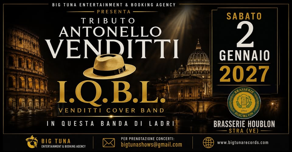 IN QUESTA BANDA DI LADRI - ANTONELLO VENDITTI TRIBUTE BAND live@BRASSERIE HOUBLON, Stra (VE) - IN QUESTA BANDA DI LADRI - ANTONELLO VENDITTI TRIBUTE BAND live@BRASSERIE HOUBLON, Stra (VE) - EventiFVG.it