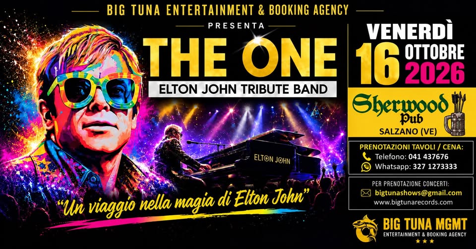 THE ONE - ELTON JOHN TRIBUTE BAND live@SHERWOOD PUB, SALZANO (VE) - EventiFVG.it