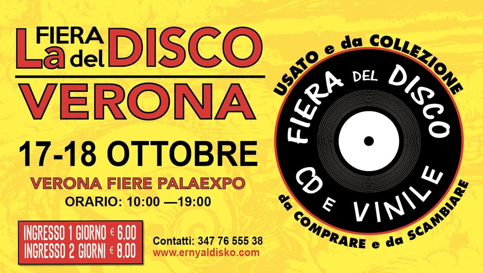Fiera del Disco di Verona I 17-18 Ottobre - Fiera del Disco di Verona I 17-18 Ottobre - EventiFVG.it