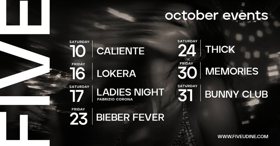 Bunny Club | Sabato 31 Ottobre 26 | FIVE Udine - Bunny Club | Sabato 31 Ottobre 26 | FIVE Udine - EventiFVG.it