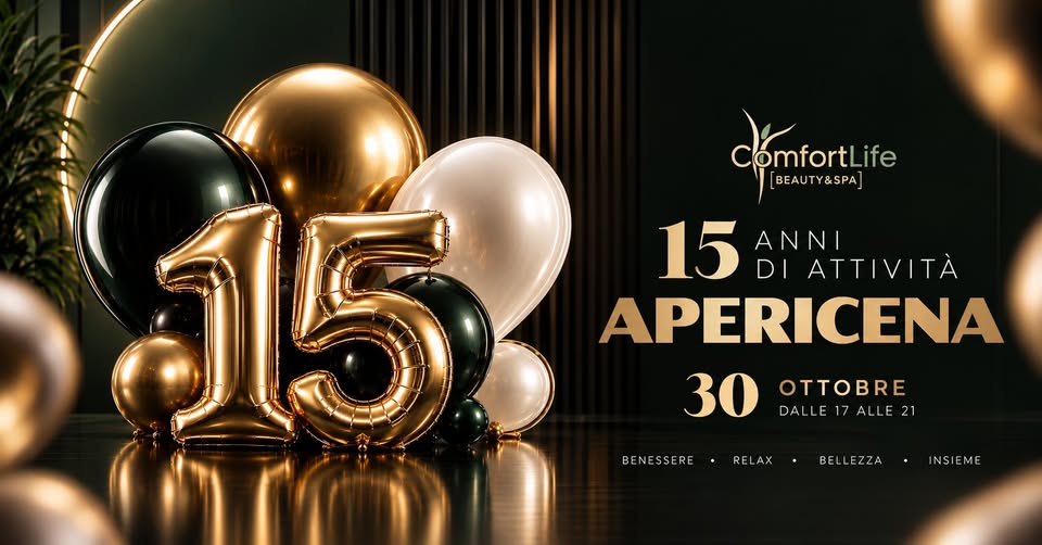 15 anni di ComfortLife 🥂 Apericena di anniversario - 15 anni di ComfortLife 🥂 Apericena di anniversario - EventiFVG.it